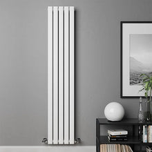 Load image into Gallery viewer, Affinity WHITE Vertical Steel Flat Panel Single Radiators (Various Sizes)
