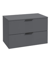 Load image into Gallery viewer, STOCKHOLM Wall Hung 80cm Two Drawer Countertop Vanity Unit ( Various Colours &amp; Sizes )
