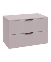 Load image into Gallery viewer, STOCKHOLM Wall Hung 80cm Two Drawer Countertop Vanity Unit ( Various Colours &amp; Sizes )
