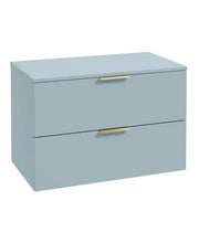 Load image into Gallery viewer, STOCKHOLM Wall Hung 80cm Two Drawer Countertop Vanity Unit ( Various Colours &amp; Sizes )
