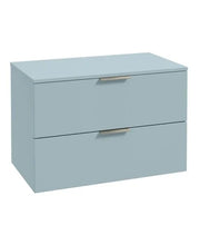 Load image into Gallery viewer, STOCKHOLM Wall Hung 80cm Two Drawer Countertop Vanity Unit ( Various Colours &amp; Sizes )
