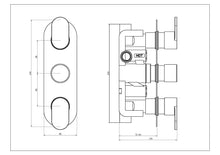 Load image into Gallery viewer, Trieste Triple Concealed Shower Valve
