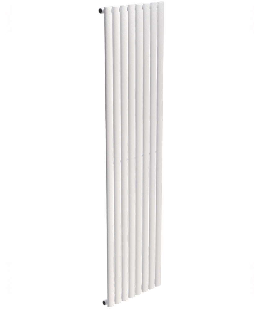 Amura Elliptical Tube Vertical Designer Radiator  1800 X 480 Single Panel White