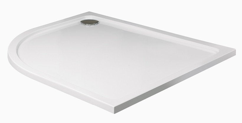 Low Profile 1200x800mm LH Offset Quadrant Shower Tray