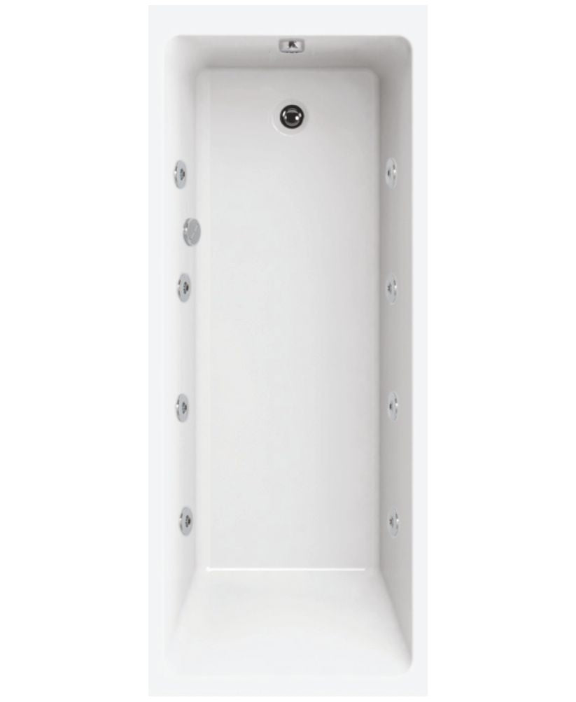 Oscar 1700x750mm Single Ended 8 Jet Whirlpool Bath