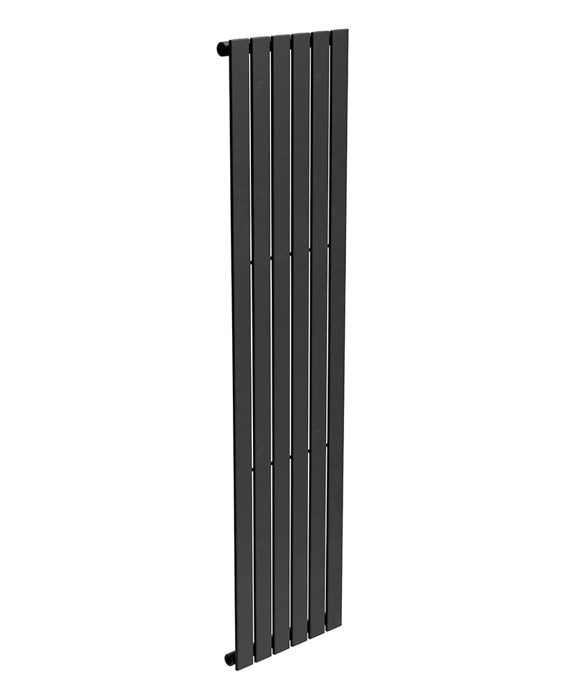 Piatto Flat Tube Designer Radiator Vertical 1800 X 452 Single Panel Black