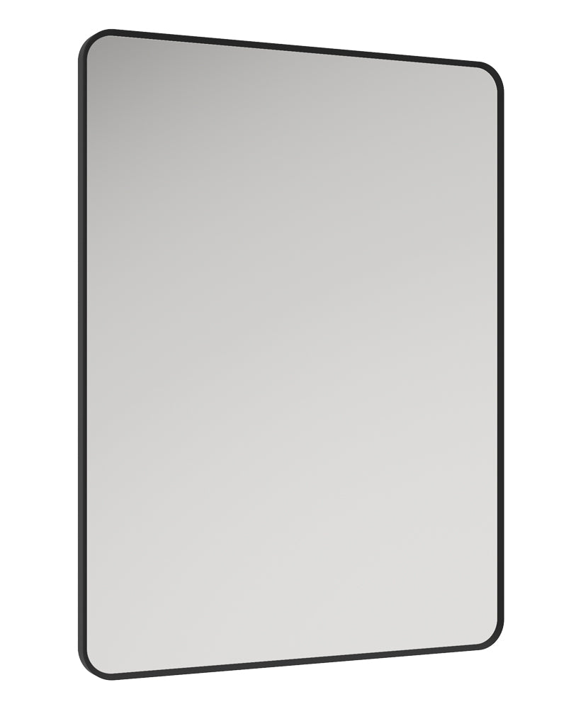 Astrid Black Non-illuminated Metal Frame Rectangle 600x800mm Mirror